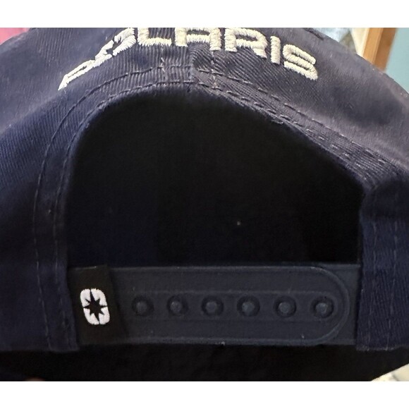 Polaris Logo Mens Navy Blue Snapback Hat - Picture 4 of 4